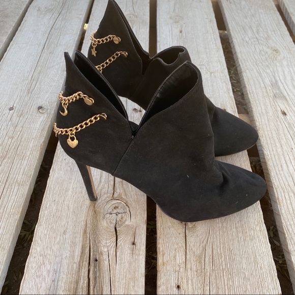 BCBGeneration Lexi Suede Charm Stiletto Booties - Picture 6 of 11